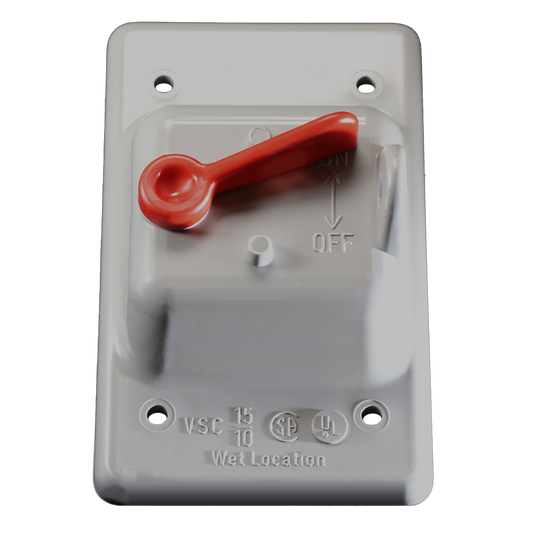 Royal RVSC15-10 1-Gang Weatherproof Toggle Switch Cover PVC