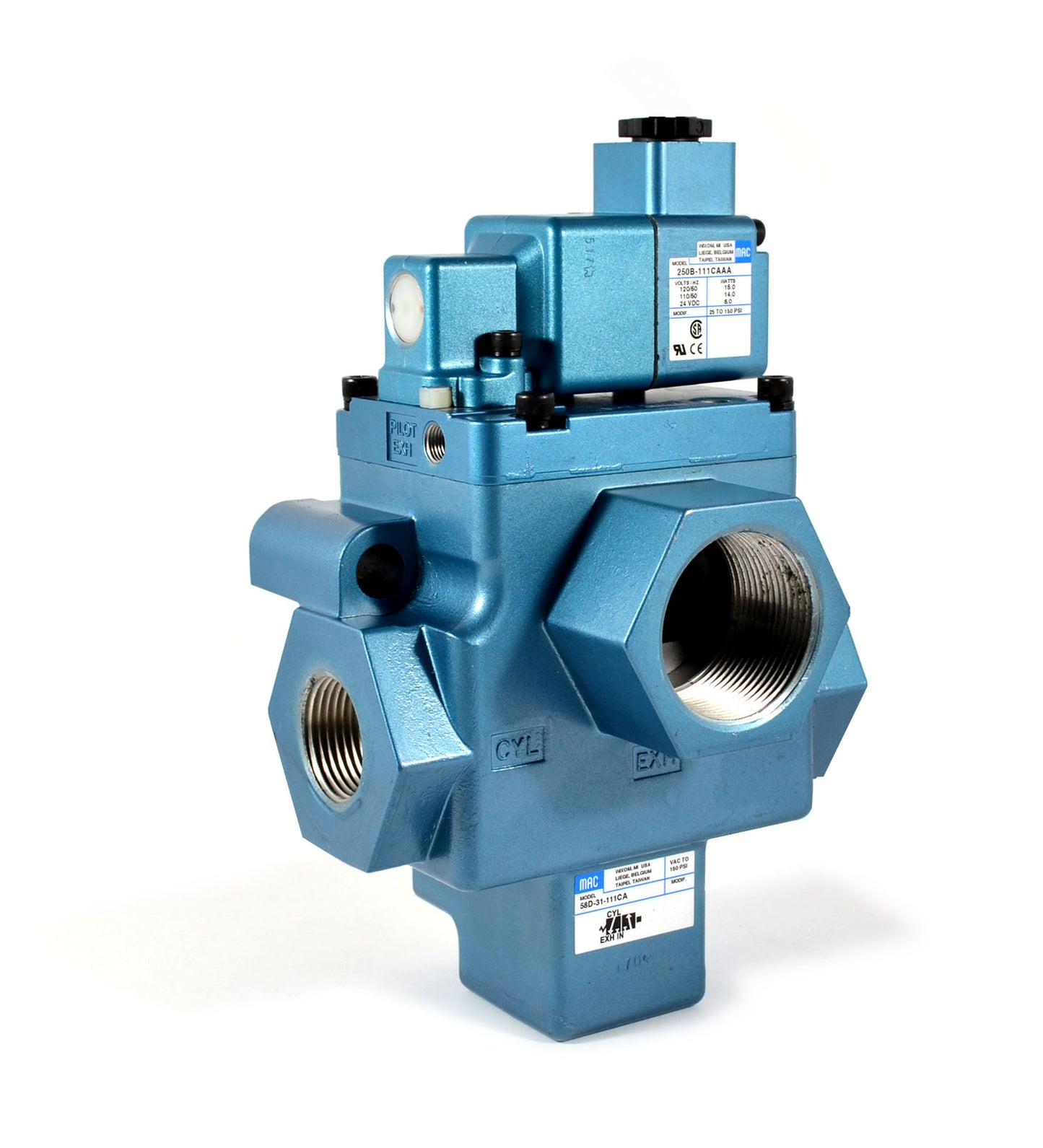 58C-13-116AA | MAC Valves 3-Way Solenoid Valve 1-1/2 NPT