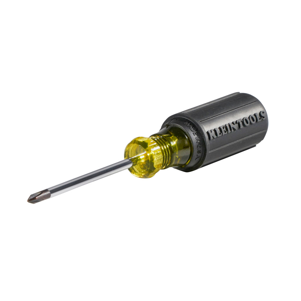 Klein Tools 603-3 #1 Phillips Screwdriver, 3-Inch Round Shank