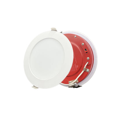 Dawnray 6" LED Slim Panel Round Fire Rated | DR60RF-FR-WH