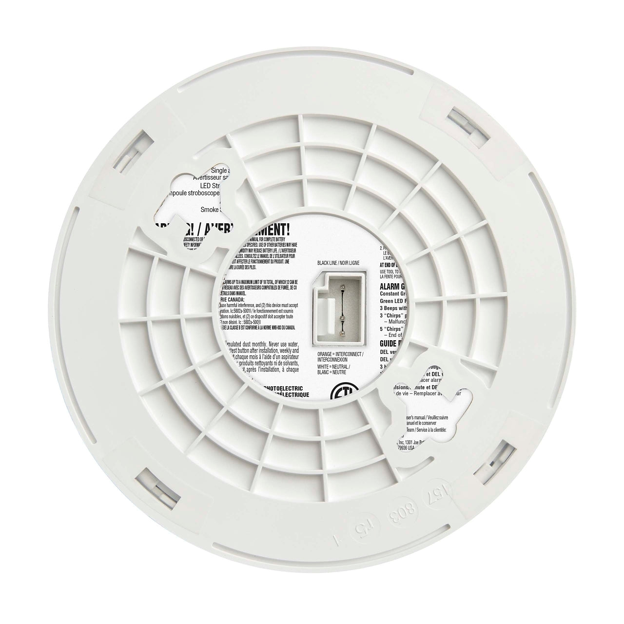 BRK 7020BSLA Hardwired Photoelectric Smoke Alarm & LED Strobe