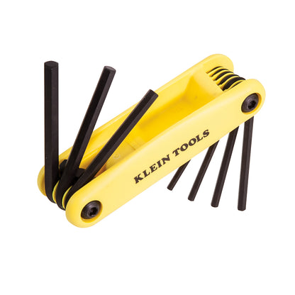 Klein Tools 70574 Grip-It® Hex Key Set, 9-Key, 4-1/2-Inch Handle, SAE Sizes