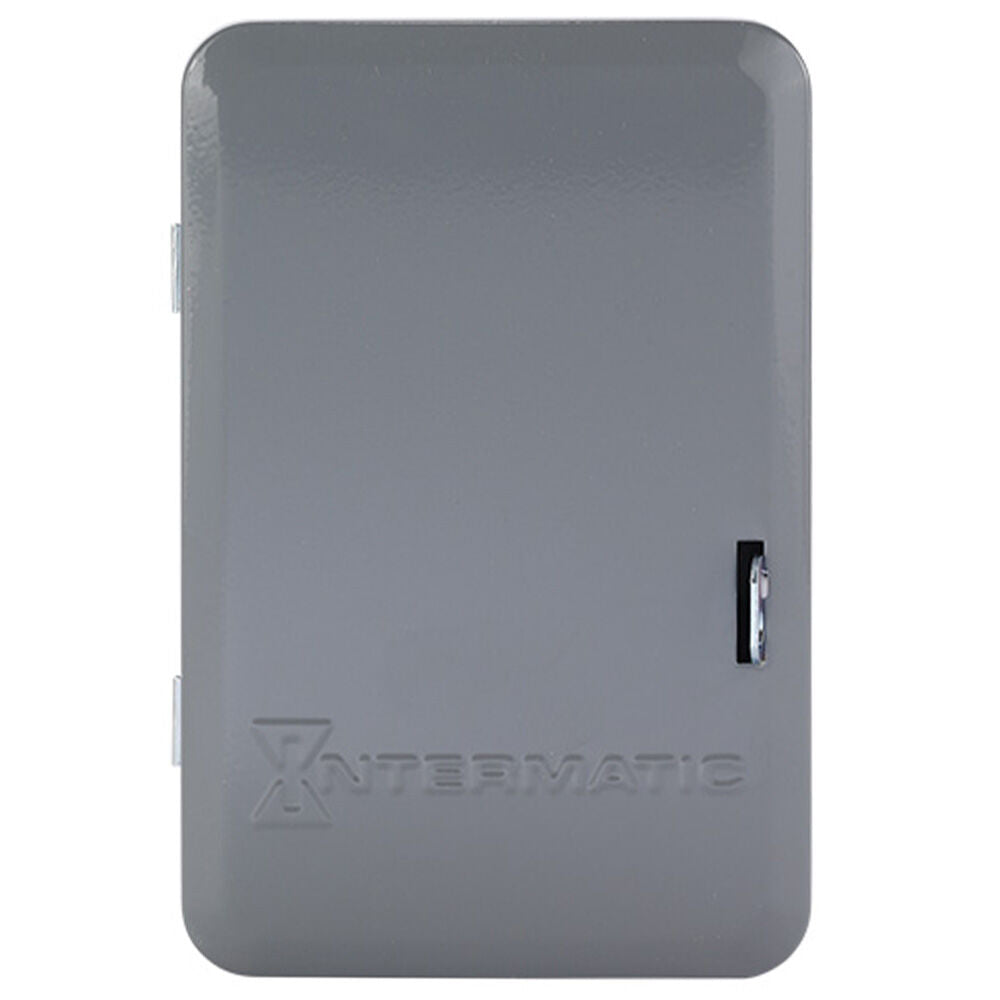 Intermatic T101 - 24 Hour Mechanical Time Switch, 120 VAC, 60Hz, SPST, Indoor Metal Enclosure, 1 Hour Interval