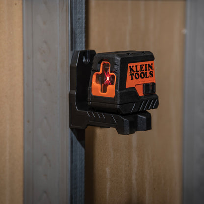 93MCLS | Klein Tools Red Compact Cross-Line Self-Leveling Laser Level, 35ft