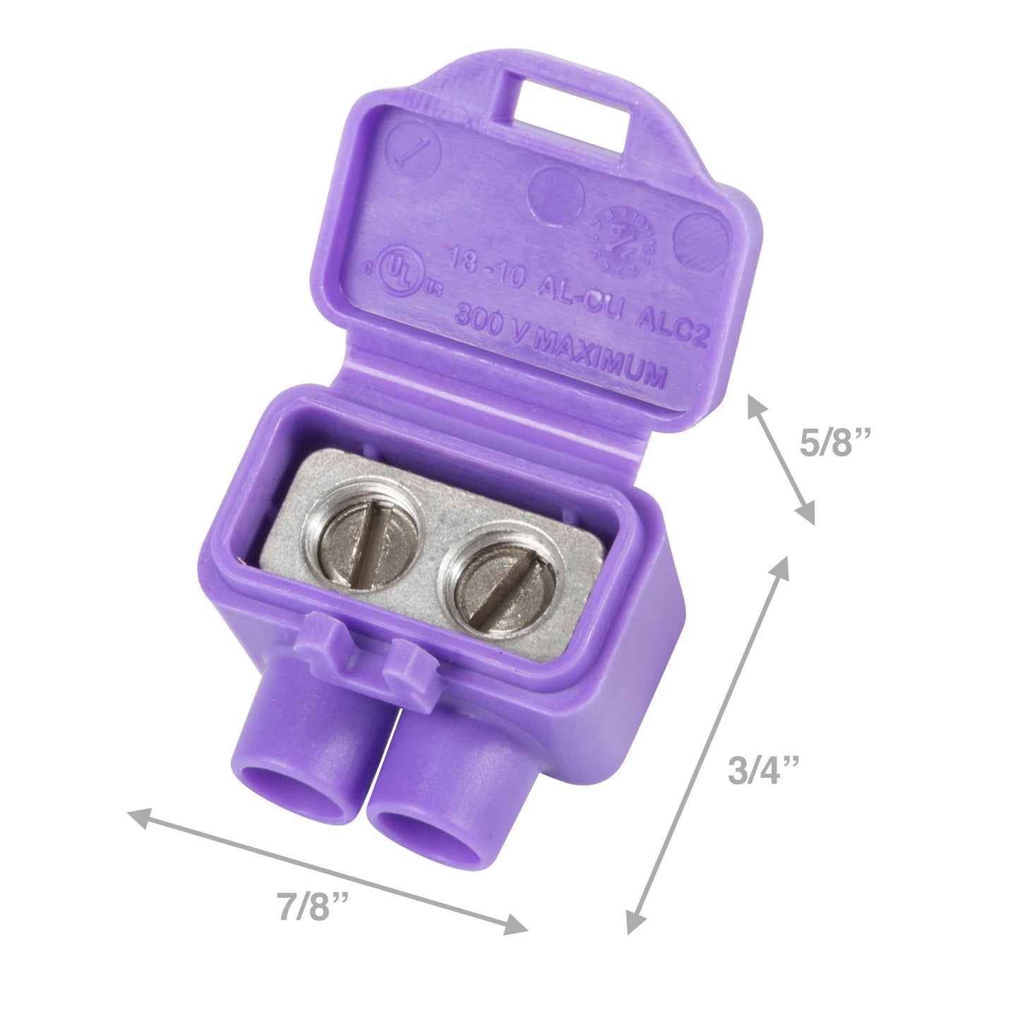 King Innovation 95015 AlumiConn 2-Port Al/Cu Wire Connector (10-Pack)