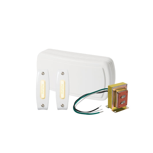 Broan-Nutone BK125LWH Builder Kit Doorbell with Two Lighted Pushbuttons
