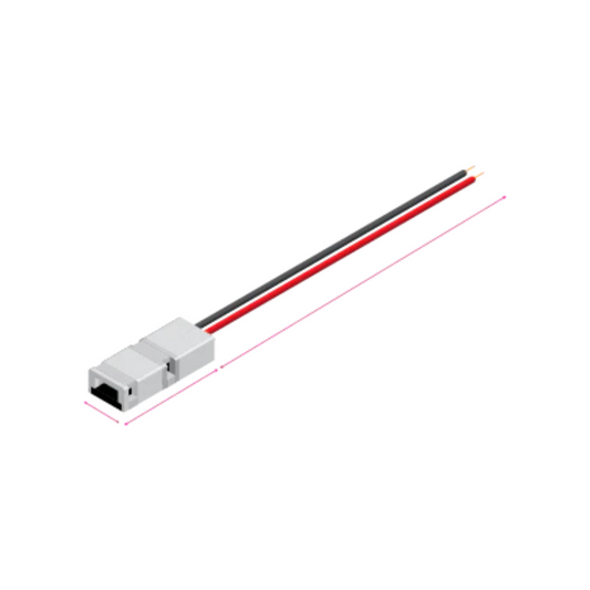 Connector for COB Tape Light, 2-Wire, 8mm