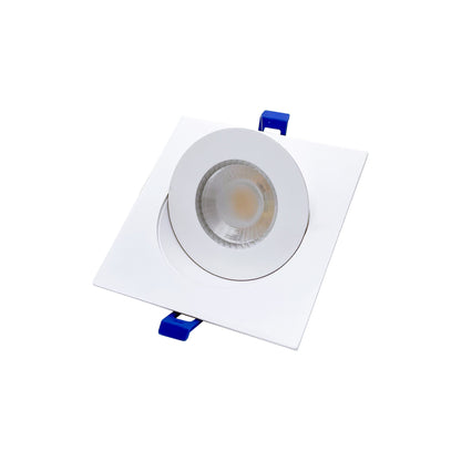 Dawnray 4" 5CCT LED Recessed Lighting Gimbal Square White/Black/Brushed Nickel