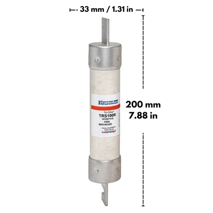 Mersen TRS100R Dimensions, Measurements