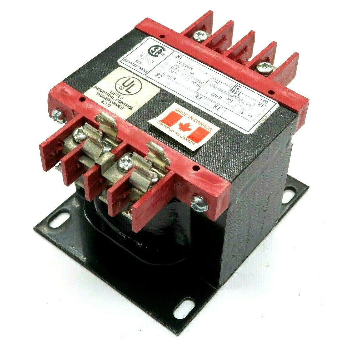 CS200J-A | Rex Industrial Control Transformer, 200VA 600-120V