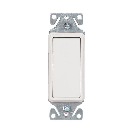 Eaton 7501W Single Pole Decorator Switch, 15Amp, 120/277V