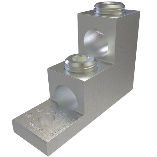 ILSCO® PB2-300 Aluminum Panelboard Lug, Conductor Range 6AWG to 300 kcmil, For Use With Aluminum or Copper Conductor