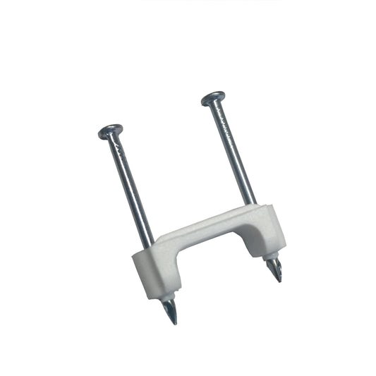 Gardner Bender PS-750B 1/2 in, Plastic Polyethylene NM Cable Staple, White, (2000/Bucket)
