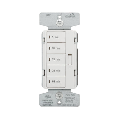 Eaton PT18M-W Single Pole 5-Button Programmable Timer with OFF, White