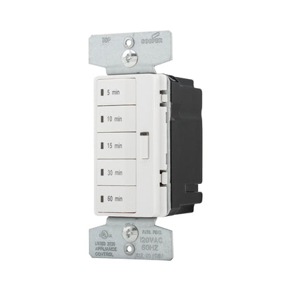 Eaton PT18M-W Single Pole 5-Button Programmable Timer with OFF, White