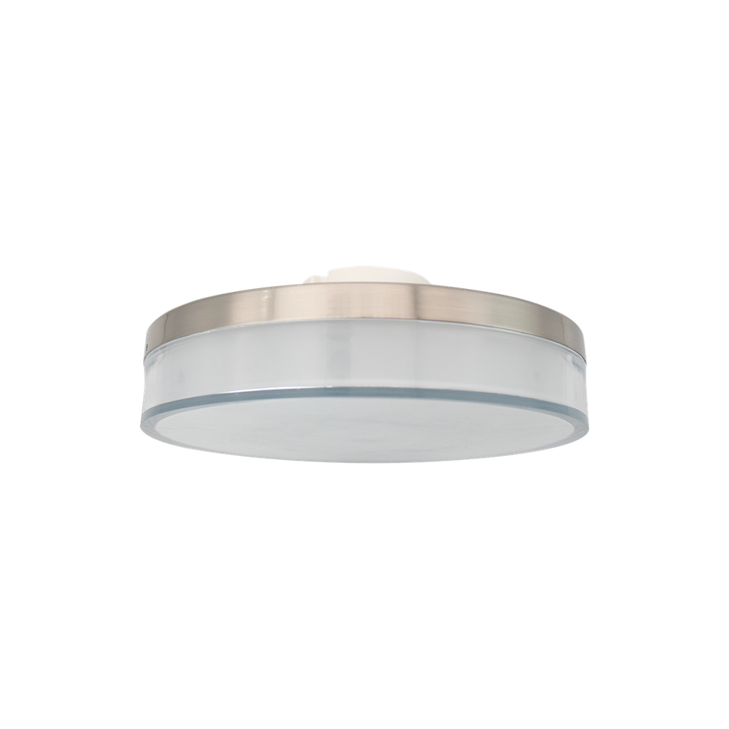 RENO NOIR SERIES Flushmount Fixture 5CCT Selectable Wattage | 120V | IP65 Rated | Brushed Nickel Finish
