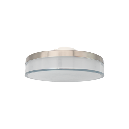RENO NOIR SERIES Flushmount Fixture 5CCT Selectable Wattage | 120V | IP65 Rated | Brushed Nickel Finish