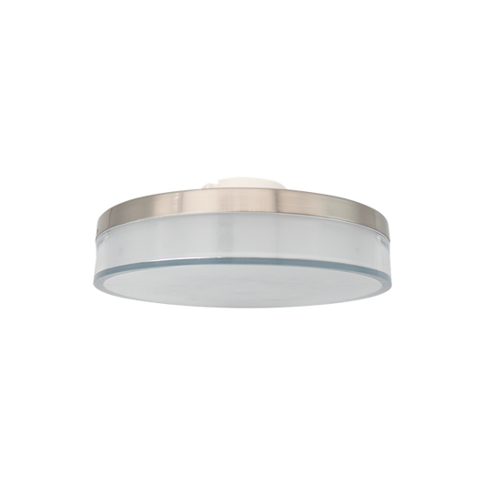RENO NOIR SERIES Flushmount Fixture 5CCT Selectable Wattage | 120V | IP65 Rated | Brushed Nickel Finish