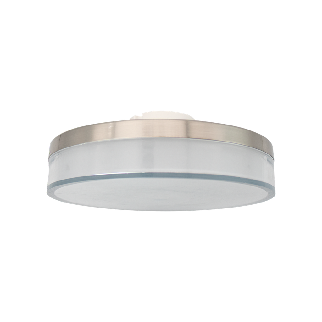 RENO NOIR SERIES Flushmount Fixture 5CCT Selectable Wattage | 120V | IP65 Rated | Brushed Nickel Finish