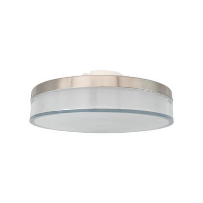 RENO NOIR SERIES Flushmount Fixture 5CCT Selectable Wattage | 120V | IP65 Rated | Brushed Nickel Finish