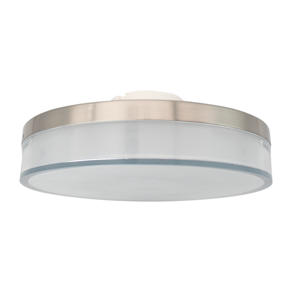 RENO NOIR SERIES Flushmount Fixture 5CCT Selectable Wattage | 120V | IP65 Rated | Brushed Nickel Finish