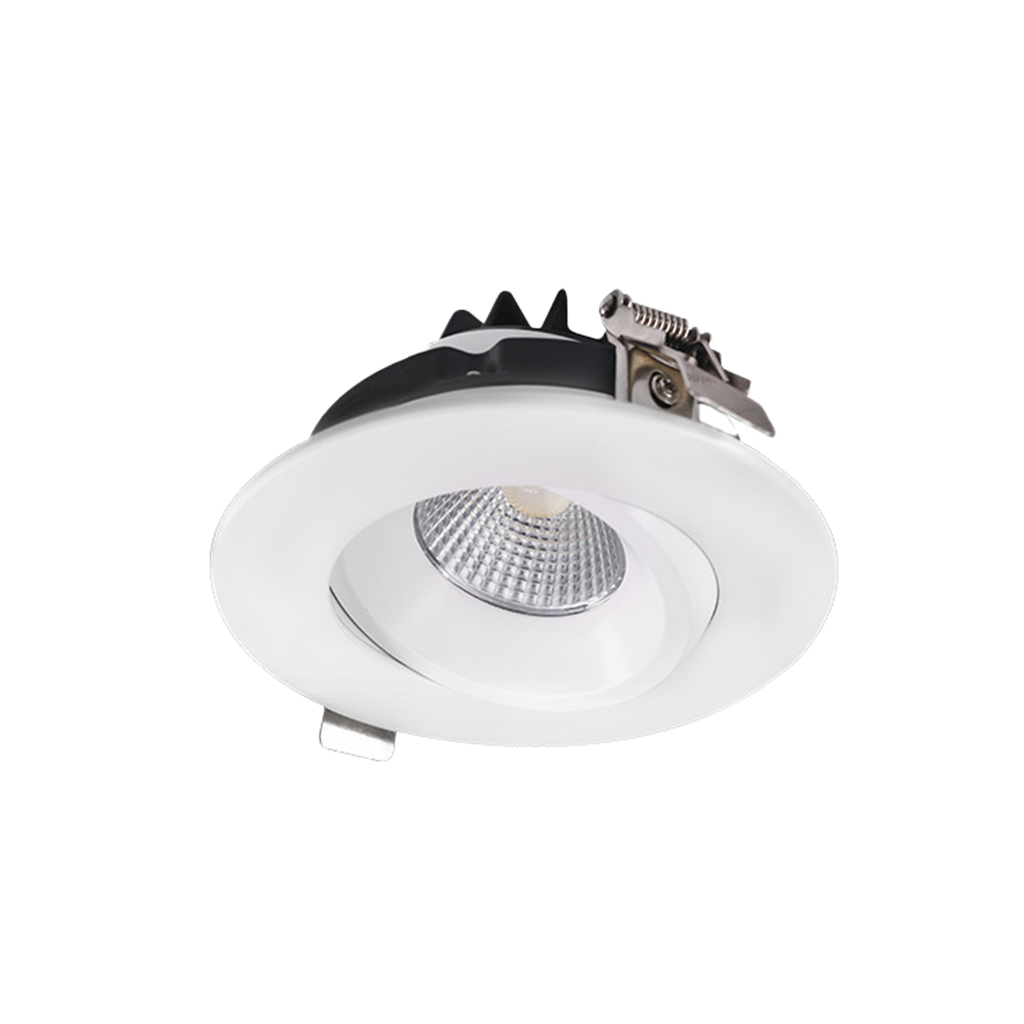 RENO AURA SERIES 4" ROUND REGRESS GIMBAL | 12W | Selectable CCT 27/30/35/40/50K | 120V