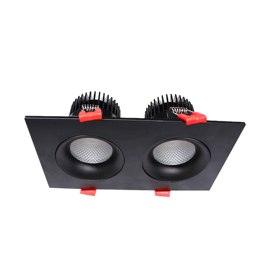 RENO SQUARE REGRESS GIMBALS AURA SERIES 3.5" SQUARE GIMBAL | 24W (2 x 12W heads) | Selectable CCT 27/30/35/40/50K | 120V