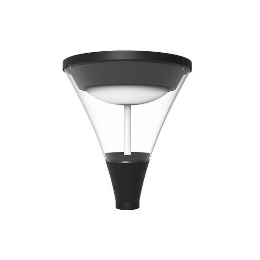 RENO HALO SERIES Urban Post Top Fixture, Black