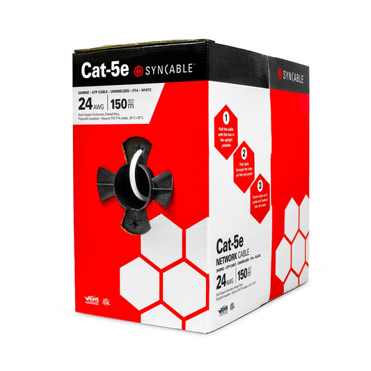 SynCable Cat-5e Network Cable, 350MHz 24-4pr FT-4