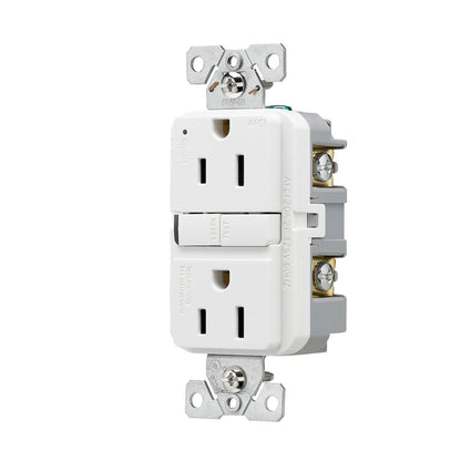 Eaton TRAF15W Arc-Fault Duplex Receptacle/Outlet, 15A, 125V, White