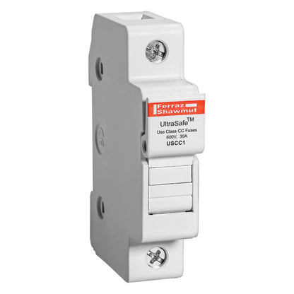 Ferraz Shawmut/Mersen UltraSafe fuse holder on a white background