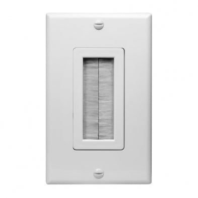Single Brush Decora Style Wall Plate and Insert | SC-224