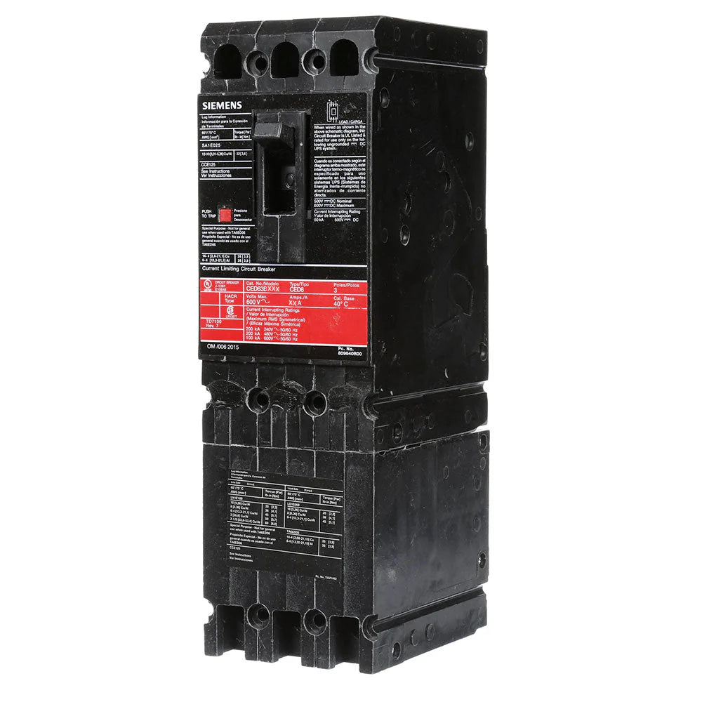 CED63B030 | Siemens Molded Case Circuit Breaker, 30A, 600V