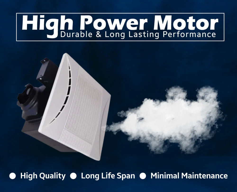 Visper VF60110VS1 Exhaust Fan | 60/90/110 CFM Energy Star Quiet Bathroom Fan