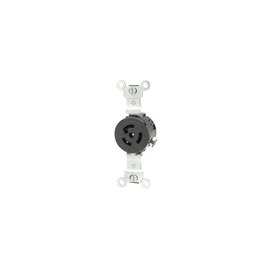 Leviton 4710 15 Amp, 125 Volt, Single Locking Receptacle, Industrial Grade