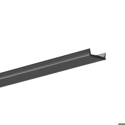 Surface Mounted LED Tape Extrusion Profile | 8ft Black Aluminum Channel