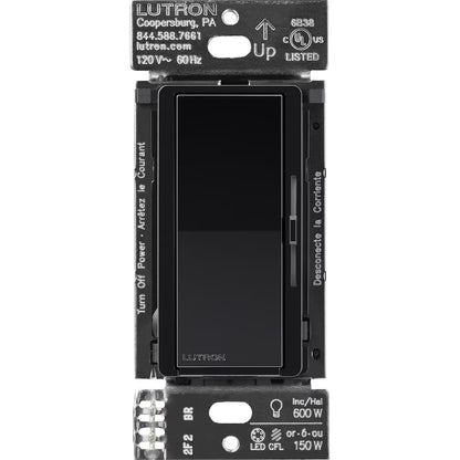 Lutron electronic dimmer switch on a white background