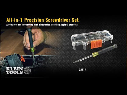 Klein Tools 32717 All-in-1 Precision Screwdriver Set with Case