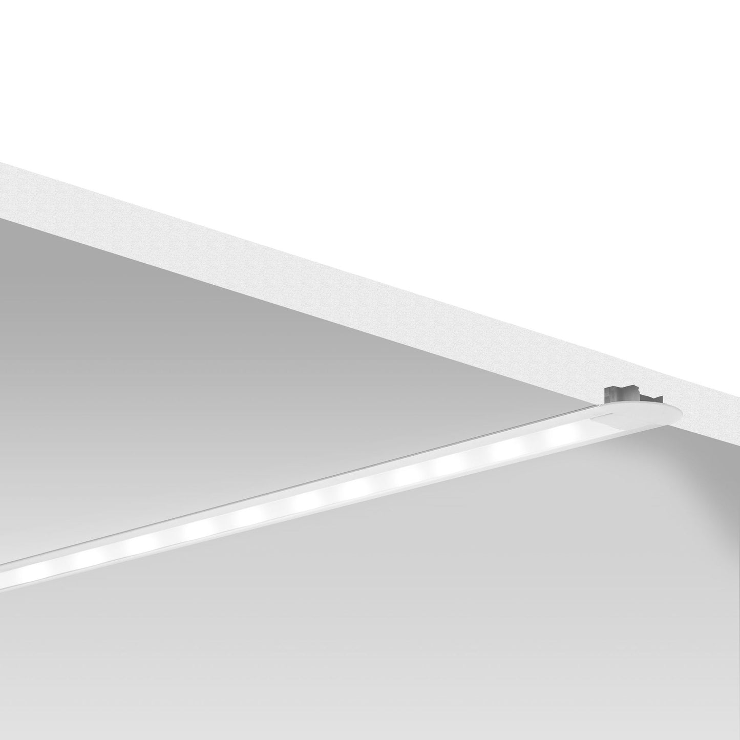 Recessed LED Tape Extrusion Profile | 8ft Aluminum Channel