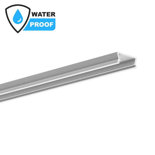 IP65 Surface Mounted LED Tape Extrusion Profile | 8ft Aluminum Channel