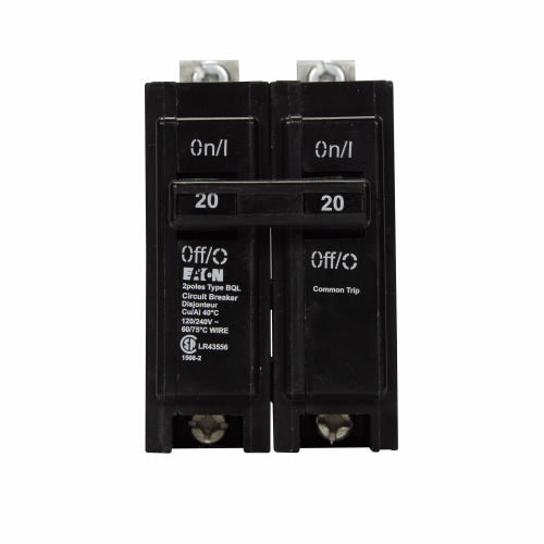 BQL220 Eaton  Circuit Breaker Bolt-On 20 Amp 2 Pole 240 Volt